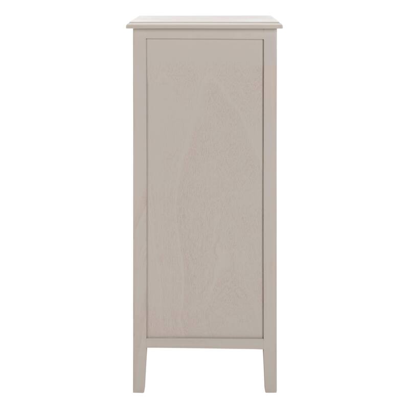 SAFAVIEH Hermine Distressed Black 4-Drawer Storage Side Table - 15" x 11.8" x 35.8" - 15Wx12Dx36H