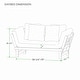 preview thumbnail 10 of 48, Cambridge Casual West Lake Convertible Wood Outdoor Sofa Daybed