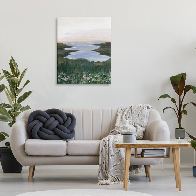 Stupell Peaceful Greenery by Lake Canvas Wall Art Design By Nikita Jariwala