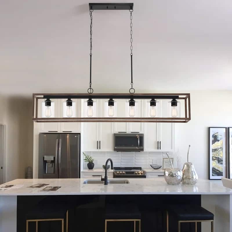 Roundhil 7-light Modern Farmhouse Kitchen Island Pendant Lighting
