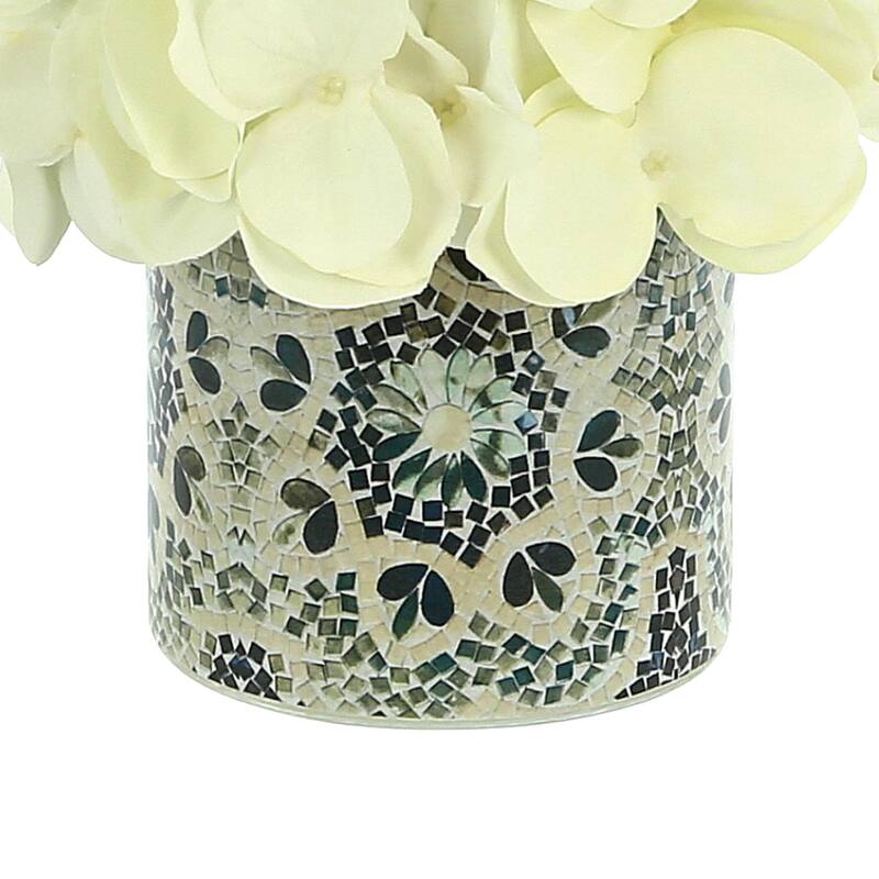 Hydrangea Arrangement in a Glass Vase