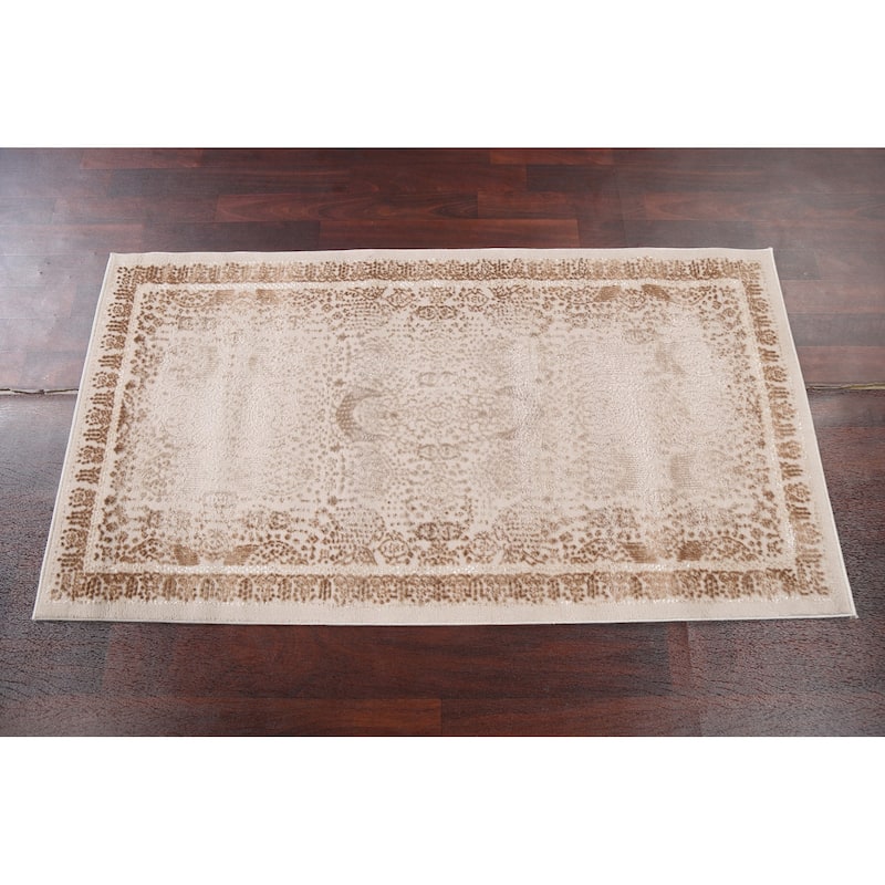 Geometric Damask Transitional Oriental Turkish Rug Decorative Carpet