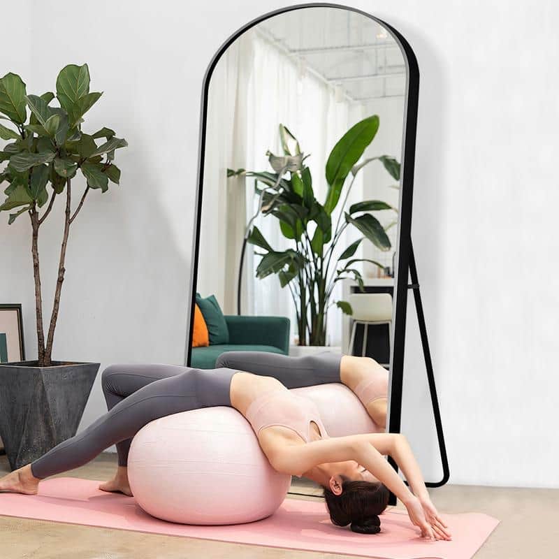 Full Length Free Standing Body Mirror Metal Framed Wall Mirror Large Floor Mirror