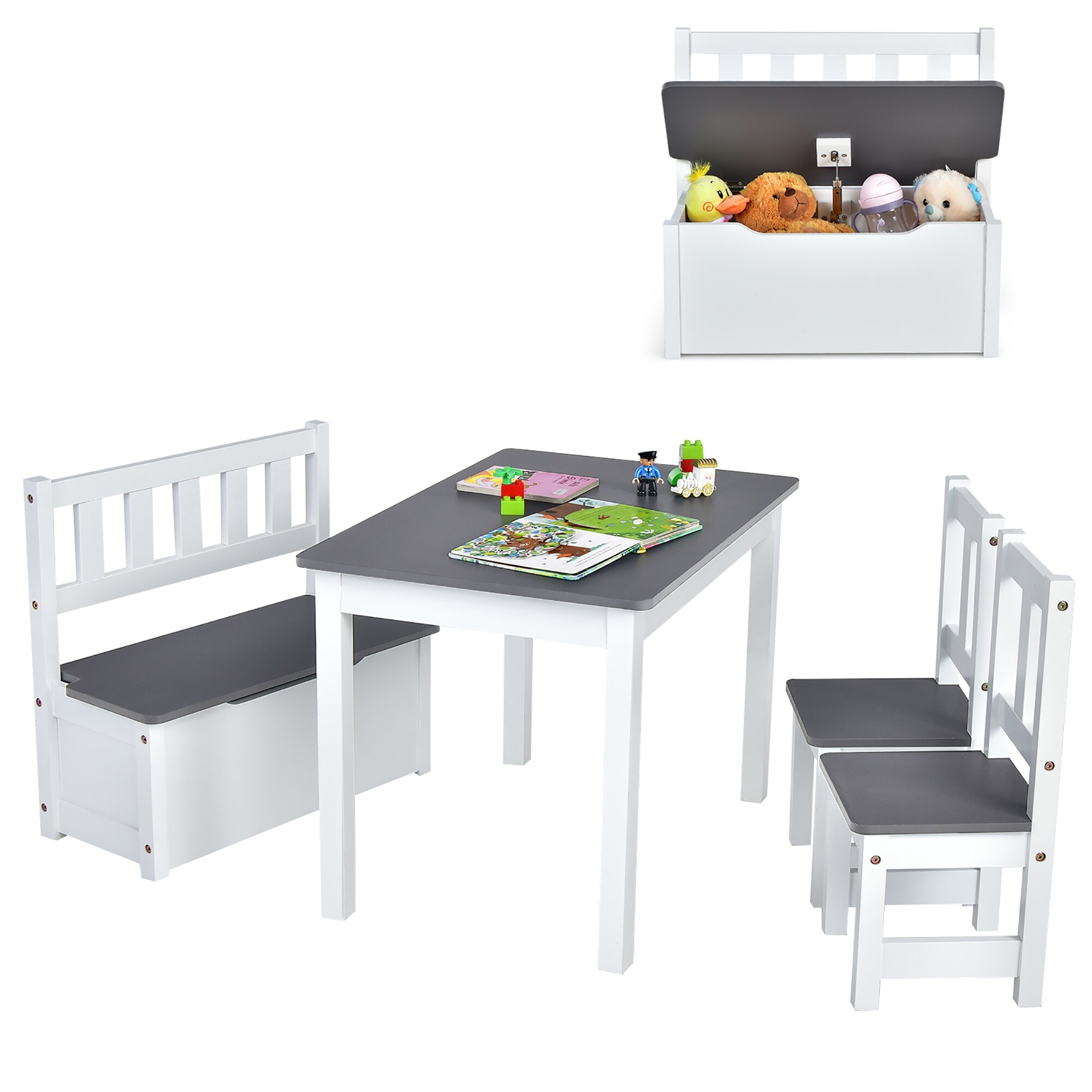 Kids wood shop activity table