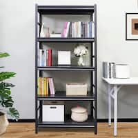 5-Tier Adjustable Steel Shelving Unit, Garage Storage Shelving Unit, Heavy Duty Shelving Unit WFX Utility Size: 72 H x 47.2 W x 23.6 D