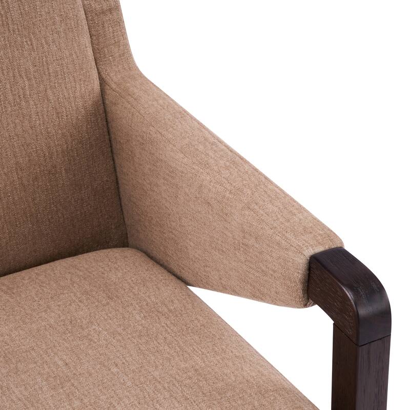 Christopher Knight Home - Set of 2 Mid-Century Modern Upholstered Dining Chair with Rubberwood Frame