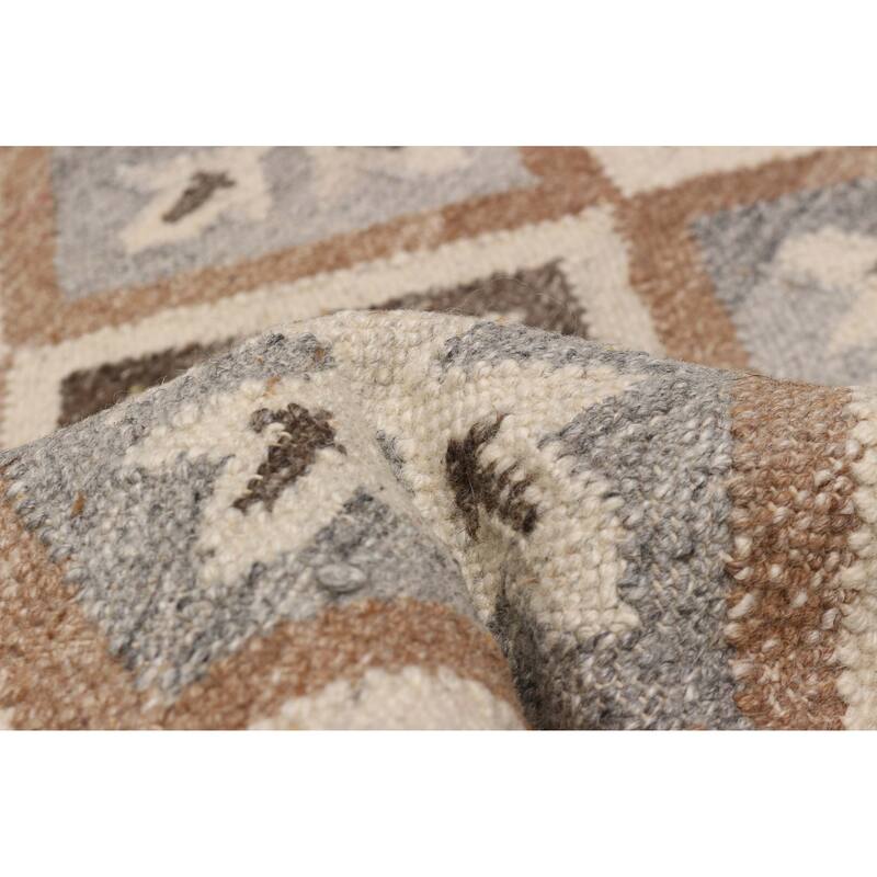 Ankara Grey Kilim 5'1" x 8'1" - 5'1 x 8'1