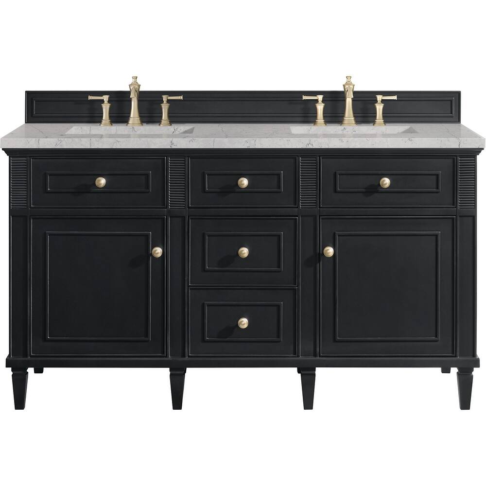 James Martin Vanities 424-V60D-FEJP Lorelai 60" Free Standing Double