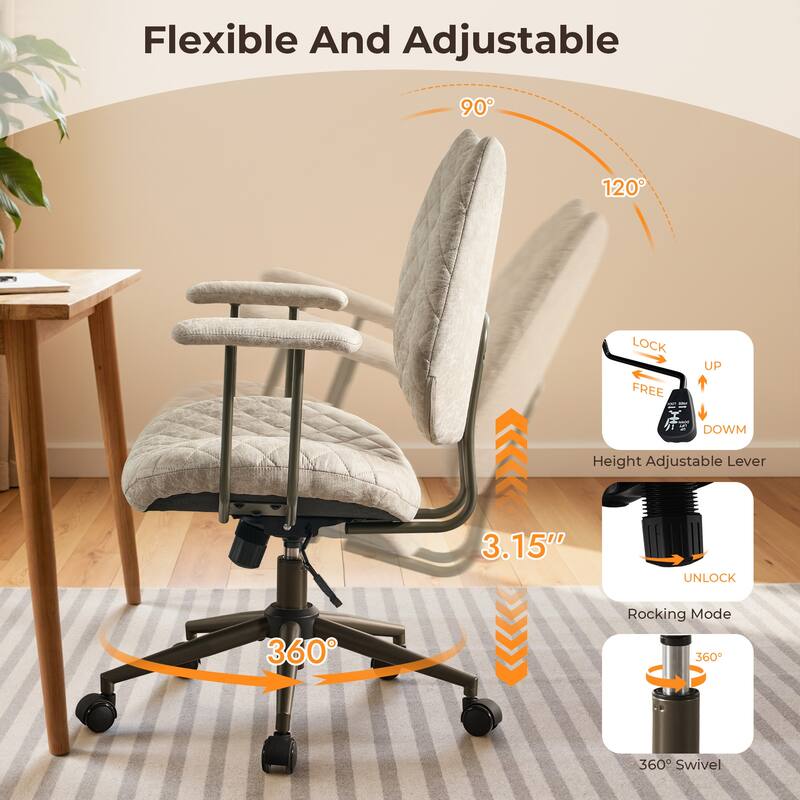 OVIOS Ergonomic Office Chair with Lumbar Support