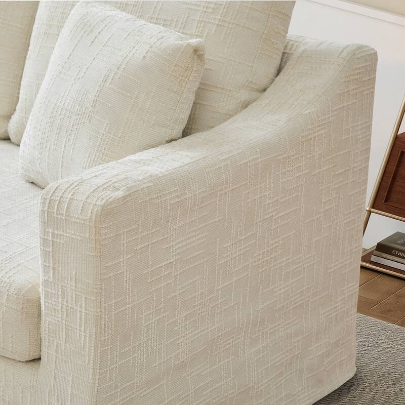 83.9"W Modern Casual Sofa With Removable Upholstery Cover