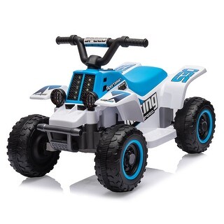 6V Electric ATV Ride-On Toy for Toddlers with LED Headlights