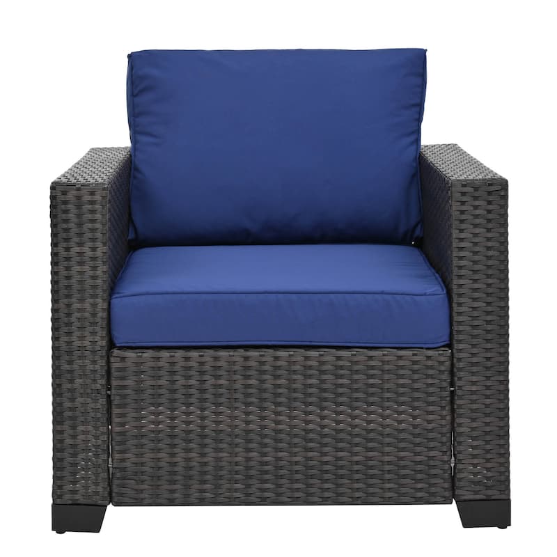 10 Piece PE Rattan Patio Sectional Sofa Set