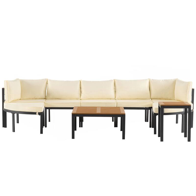 Modern Outdoor Sectional Sofa Set Patio Seating Group