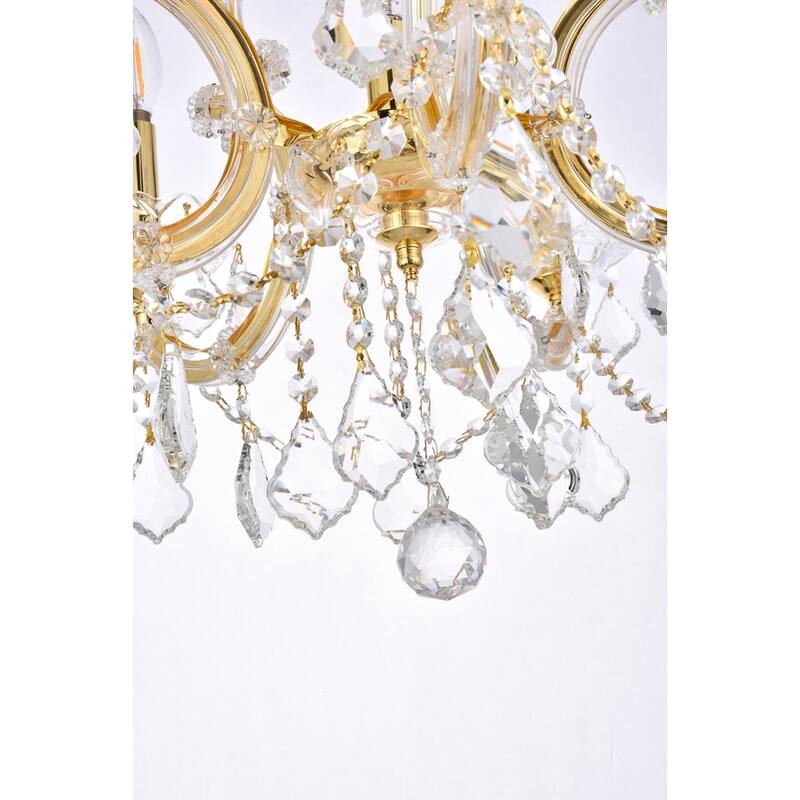 Fleur Illumination Collection Pendant D:20in H:25in Lt:6 Gold Finish