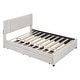 preview thumbnail 6 of 15, Charming Upholstered Platform Bed with Extra Storage and Comfort