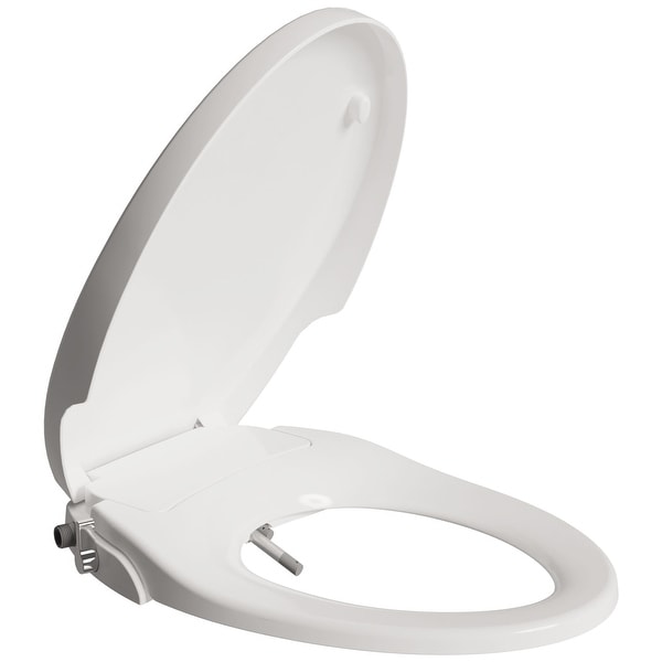 KOHLER Bidet Seat Round Toilets Non-Electric White Manual Handle Quiet-Close Lid 