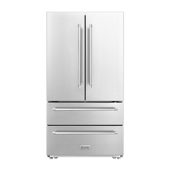 ZLINE 36 in. 22.5 cu. ft Freestanding French Door Refrigerator with Ice Maker (RFM-36)