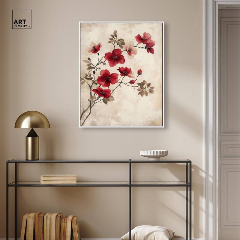 Cherry Bloom Canvas by Art Remedy
