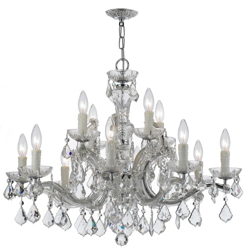 Crystorama Lighting Group Maria Theresa 12 Light 30" Wide Chandelier - Polished Chrome