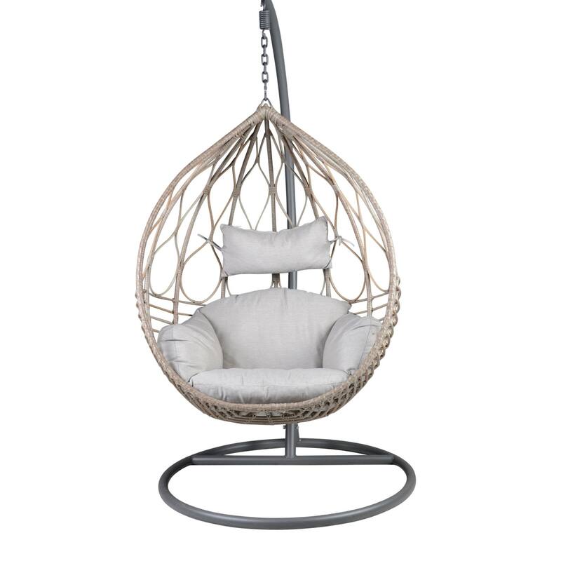 Lozova Hanging Basket Chair, Wood
