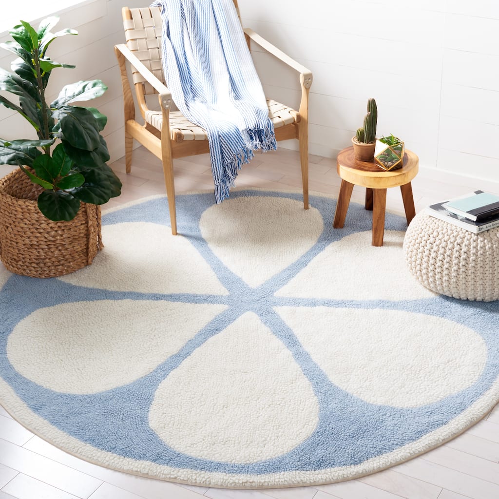 SAFAVIEH Vermont Machine Washable Handmade Josie Wool Rug