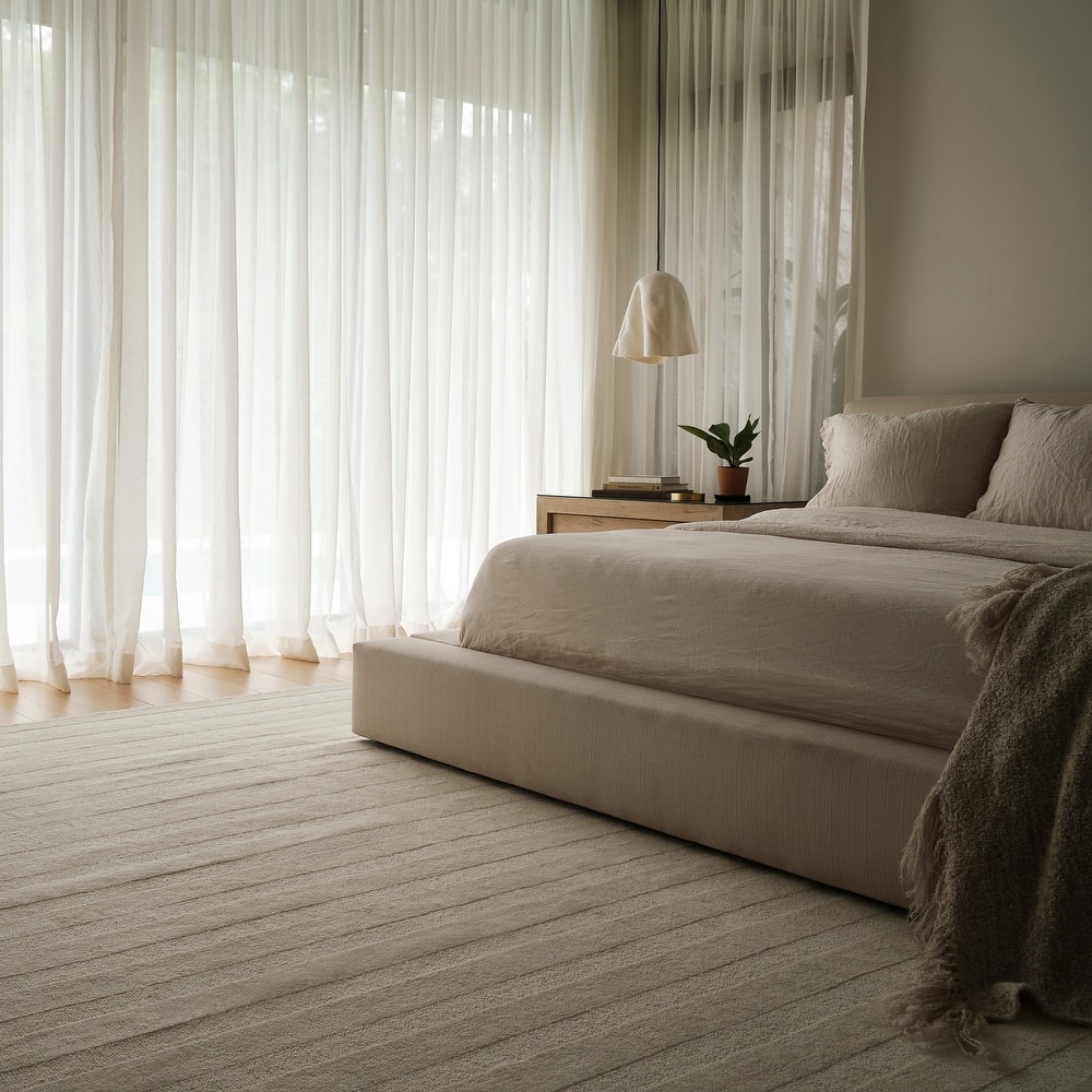 Vestry Striped Wool Area Rug