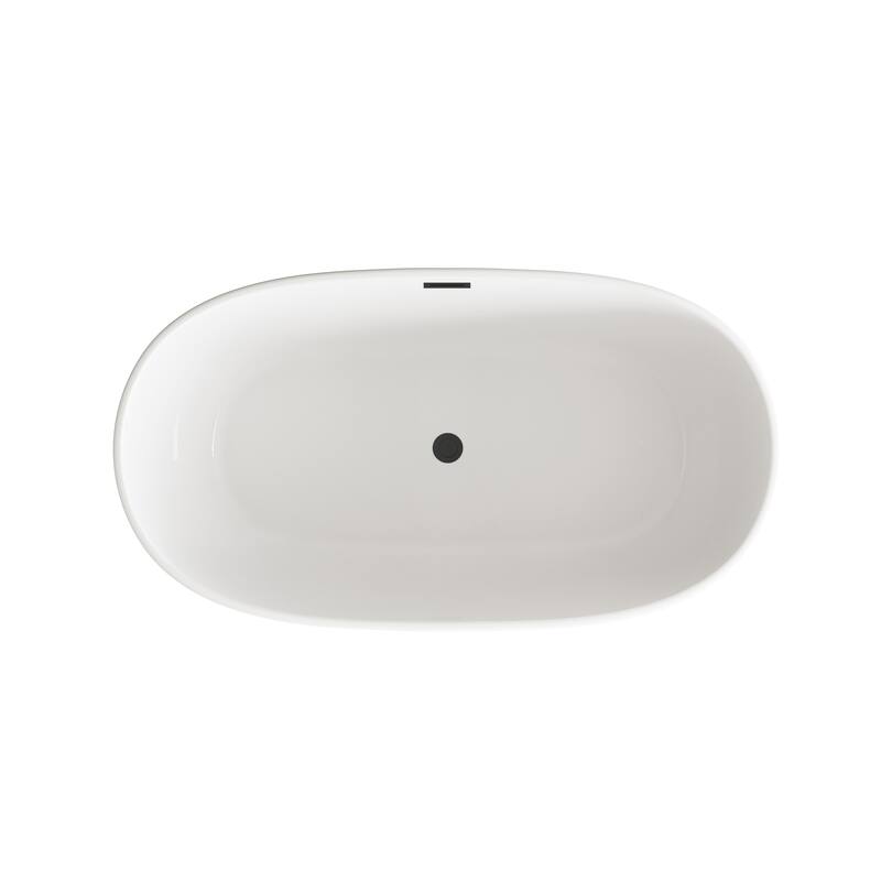Adler Soaking Bathtub in Glossy White