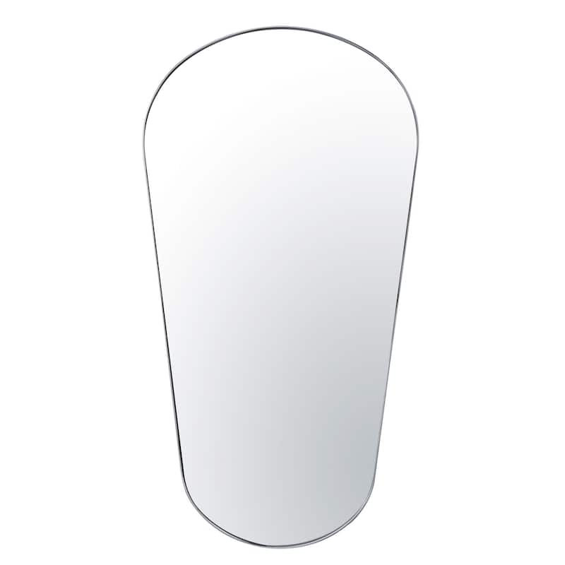 Pointless Exclamation 21x40 Framed Mirror - Chrome