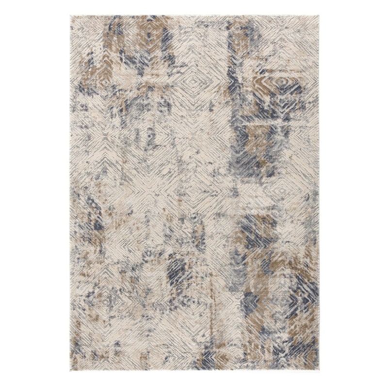 Distressed Abstract Modern Stain Resistant Woven Soft Durable Area Rug - 9' X 12'