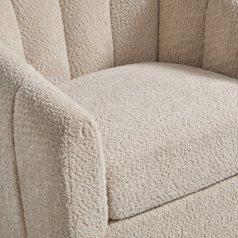 32.3" W Modern Swivel Accent Chair,Chenille Single Sofa Seating