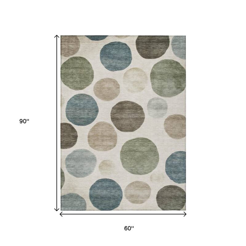 HomeRoots Geometric Transitional Rectangle Outdoor Rug