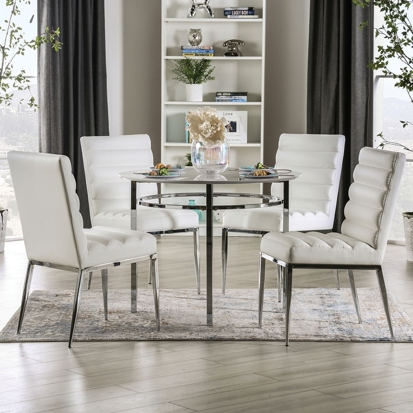 Contemporary round dining room discount sets