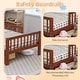 preview thumbnail 5 of 4, Twin Size Platform Bed with Storage Headboard, Two Drawers, Guardrails