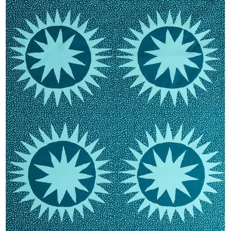 Soleil Fabric Shower Curtain by Jungalow