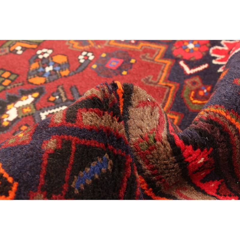 ECARPETGALLERY Hand-knotted Andelz Red Wool Rug - 4'3 x 6'6