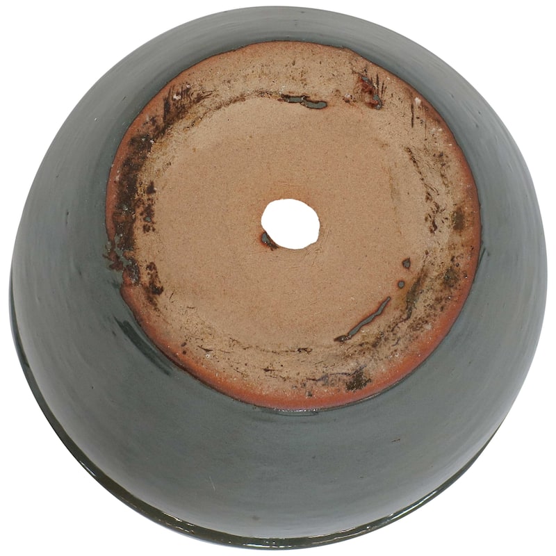 Sunnydaze Set of 2 Chalet High-Fired Glazed Ceramic Planter - Gray - 12-Inch