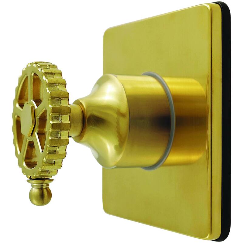 Kingston Brass KS404.CG Fuller Single Handle 6 Function Diverter Valve - Brushed Brass