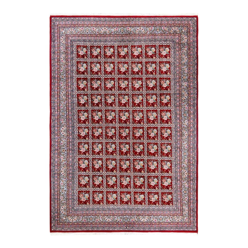 Tabriz One-of-a-Kind Hand-Knotted Area Rug, Red - 8' 3" x 11' 9"