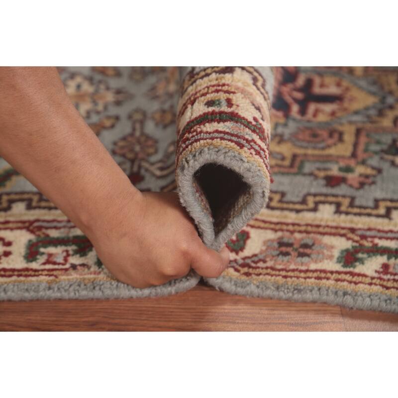 Grey Heriz-Serapi Accent Rug Hand-Knotted Traditional Wool Carpet - 2'6"x 5'11"