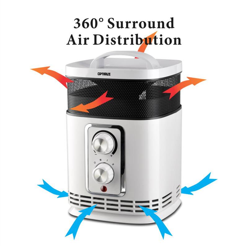 Optimus Portable 360 Surround Ceramic Heater w/ Thermostat
