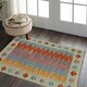 preview thumbnail 2 of 7, Eclectic Turkish Mira Hand-Woven Kilim Rug - 1'11'' x 3'2'' - 1'11'' x 3'2''