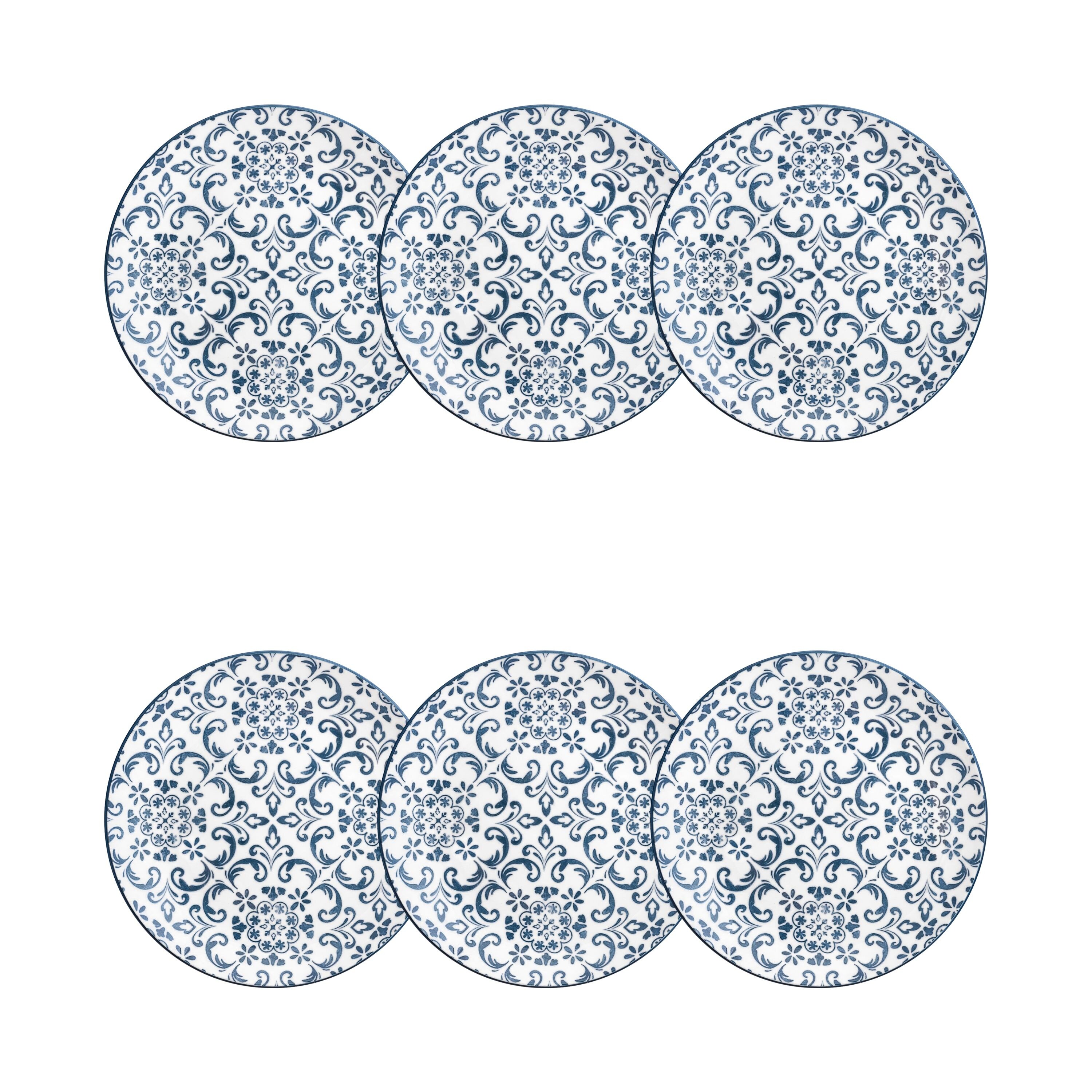 10 Strawberry Street Mediterranean Blue Dinnerware