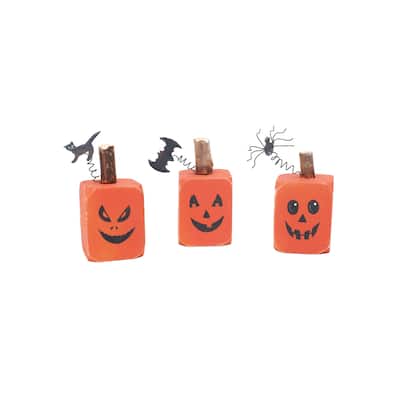 Halloween Pumpkin Block, A/3 - Set of 3