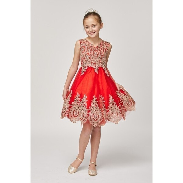 girls red bridesmaid dresses