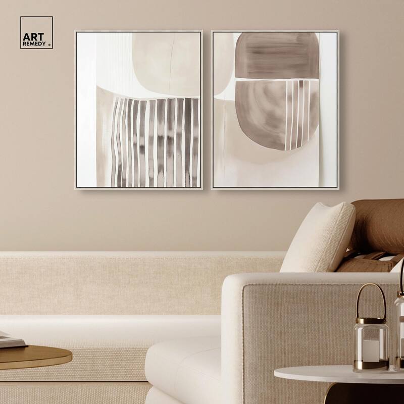 Elements of Quiet Canvas Set of 2 by Art Remedy