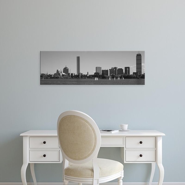 Easy Art Prints Panoramic Images's 'MIT Sailboats, Charles River, Boston, Massachusetts, USA' Premium Canvas Art