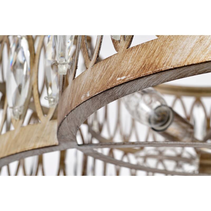 Onyx Antique Gold Finish Modern-Contemporary Crystal Ceiling Fandelier