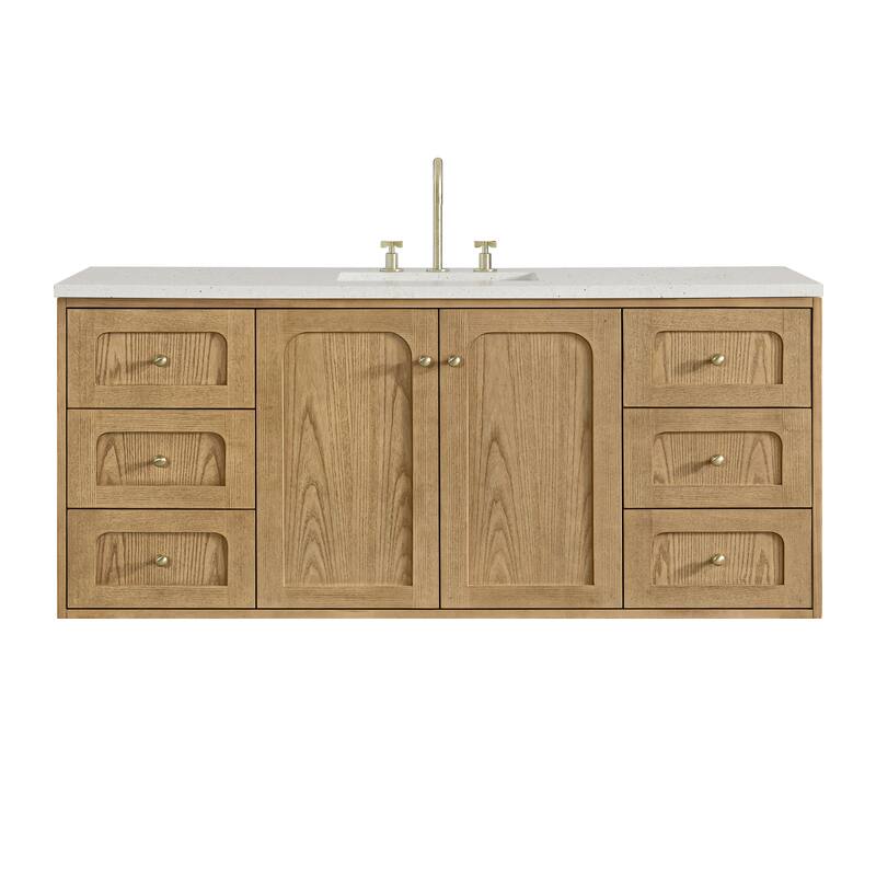 Laurent 60" Single Vanity, Light Natural Oak - 60S