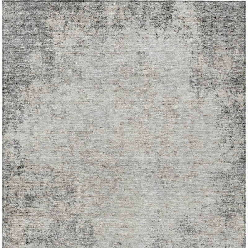 HomeRoots Abstract Transitional Rectangle Outdoor Rug
