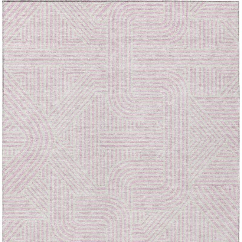 HomeRoots Abstract Transitional Rectangle Outdoor Rug